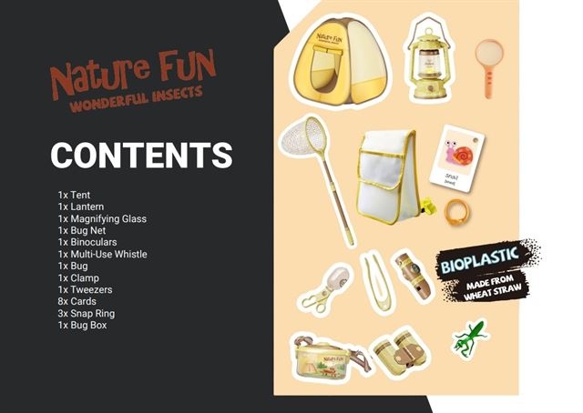 Byomic Insekten-Entdecker-Set XL für Kinder, 21-teilig