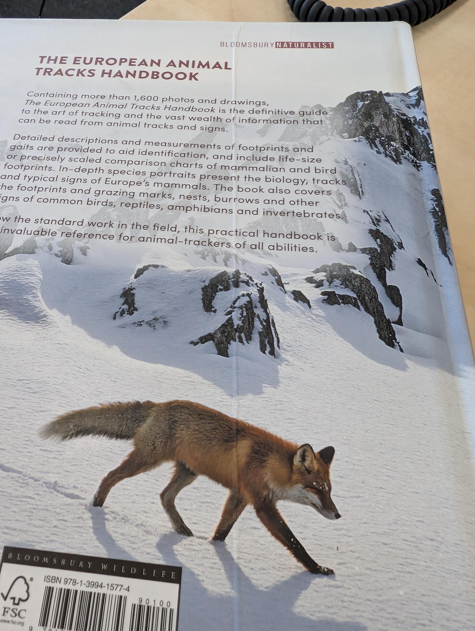 Damaged copy - The European Animal Tracks Handbook