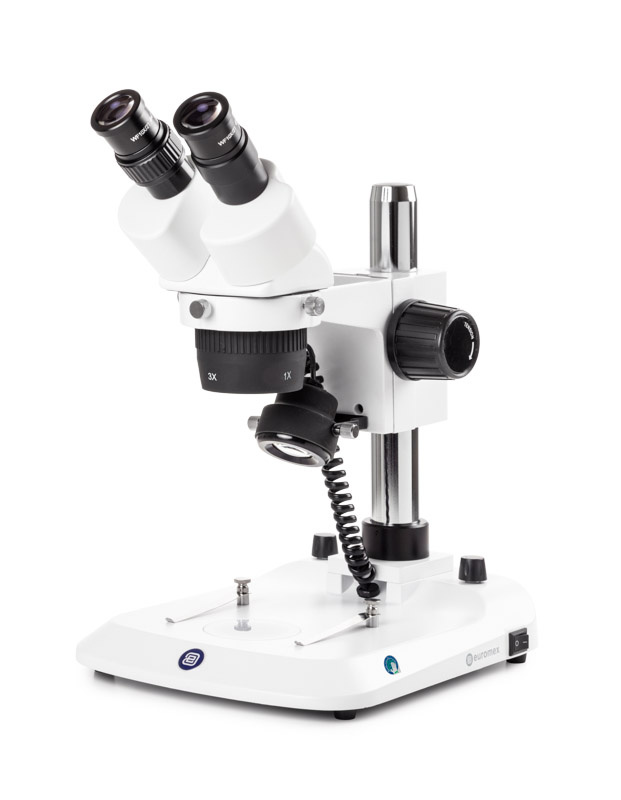 Euromex StereoBlue Binocular Stereo Microscope Pillar Stand 10x/30x