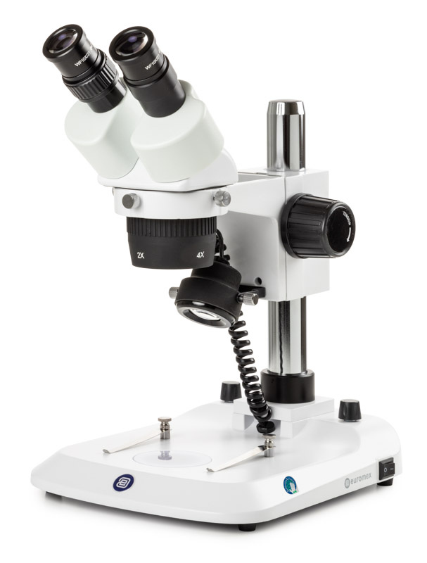 Euromex StereoBlue Binocular Stereo Microscope Pillar Stand 20x/40x