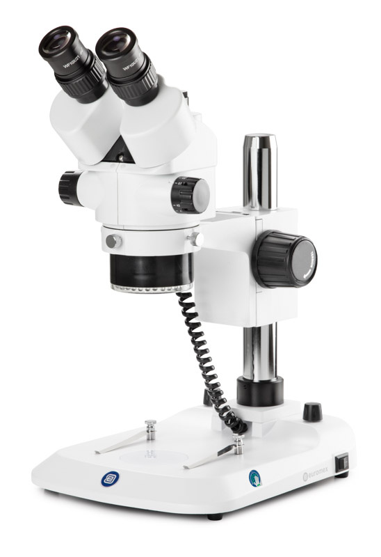 Euromex StereoBlue Trinocular Stereo Microscope Pillar Stand 7x/45x