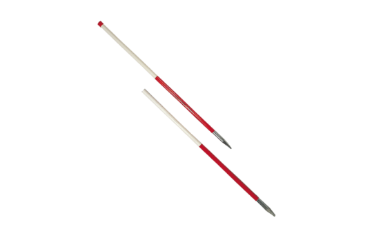Ranging Pole of steel and PVC, 2-piece stackable 2.16 meters