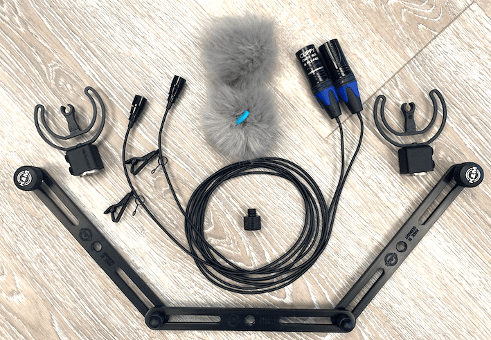 Field Recording Kit with XLR Clippy Microphones