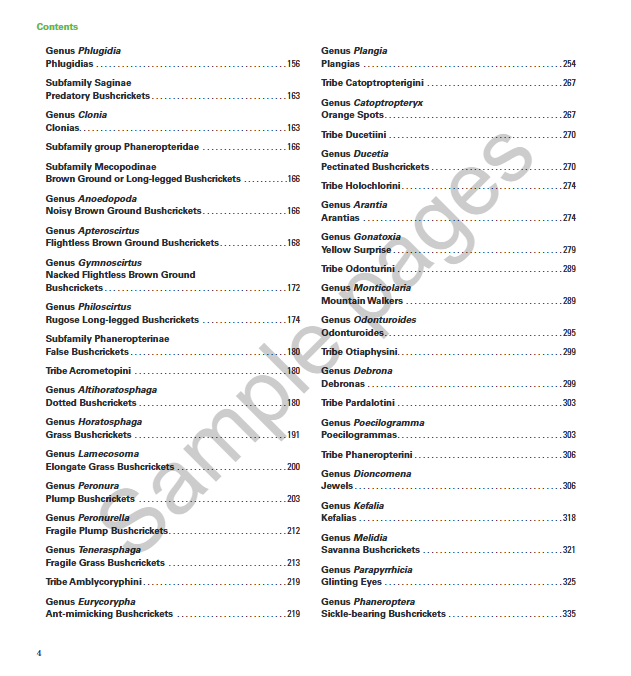 A Field Guide to the Bushcrickets, Wetas and Raspy Crickets of Tanzania and Kenya