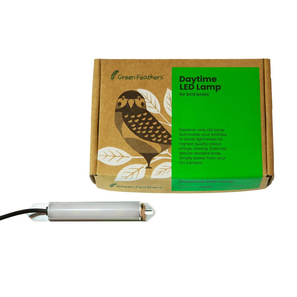 Green Feathers Led Daglichtlamp voor Vogelkasten