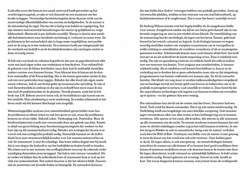 Over leven - Wat uitsterven ons kan leren over natuurherstel