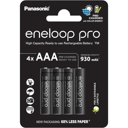 Eneloop Pro Oplaadbare AAA Batterijen 950 mAh 4 pack