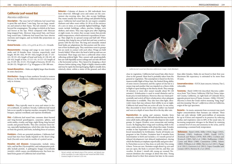 Mammals of the Southwestern United States - Biology of Native and Some Extirpated, Extinct, and Introduced Species