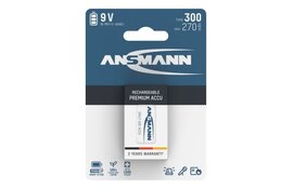 Ansmann NiMH Premium maxE 300mAh 9V-Block
