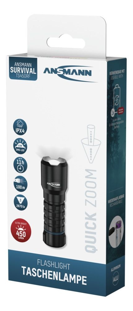 Ansmann LED torch Survival TS450RF rechargeable