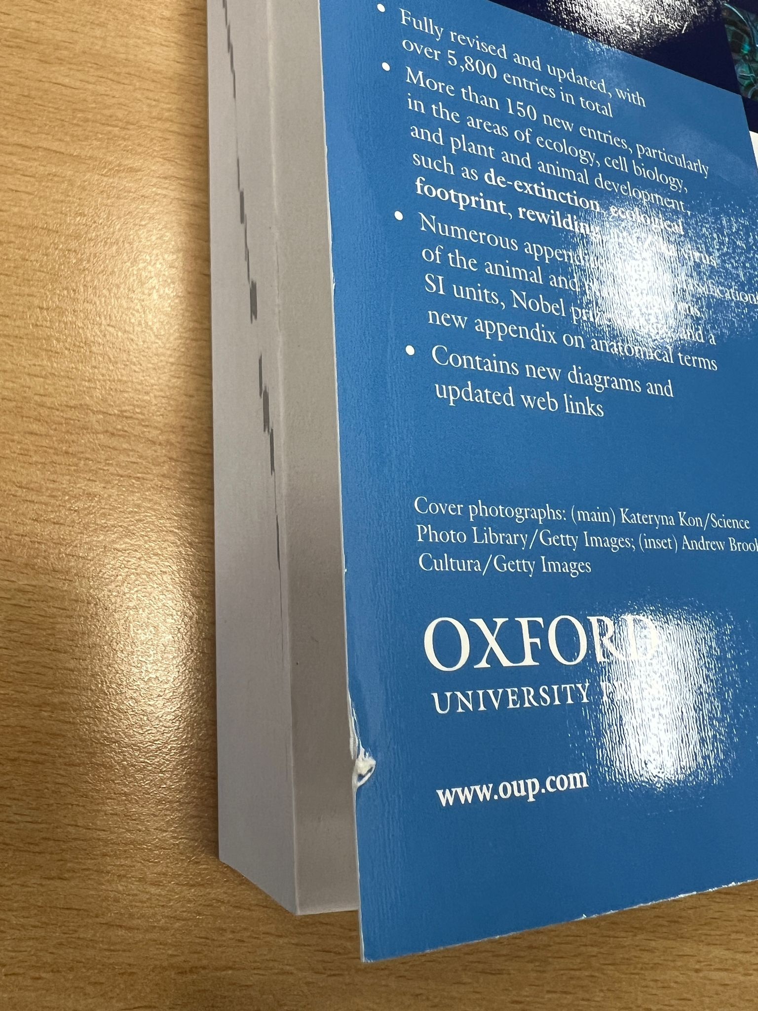 Beschädigte Kopie - Oxford Dictionary of Biology