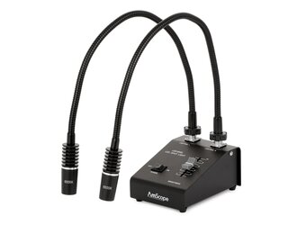 AmScope 6 Watt LED Dual Gooseneck Illuminator