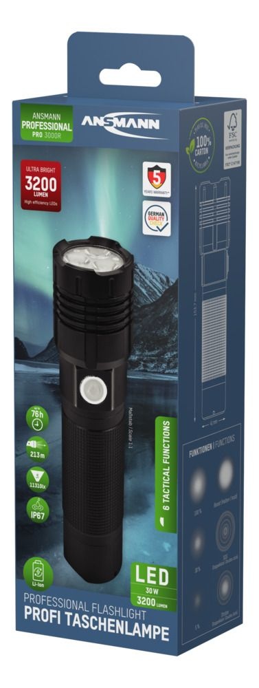 Ansmann Pro 3000R Zaklamp