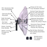 Wildtronics All Purpose Parabolic Kit with 1.5 mm Dish, 56 cm
