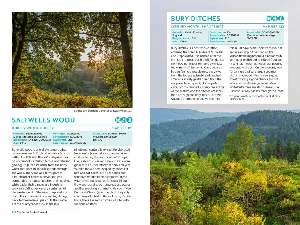 The Forest Guide England - Copses, Woods and Forests
