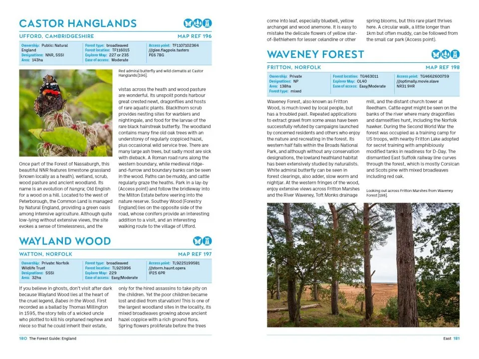 The Forest Guide England - Copses, Woods and Forests