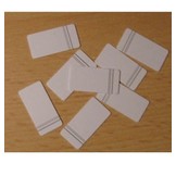 Aufklebeplättchen - liniert