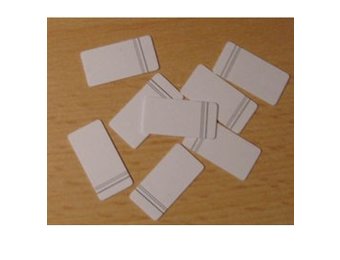 Aufklebeplättchen - liniert