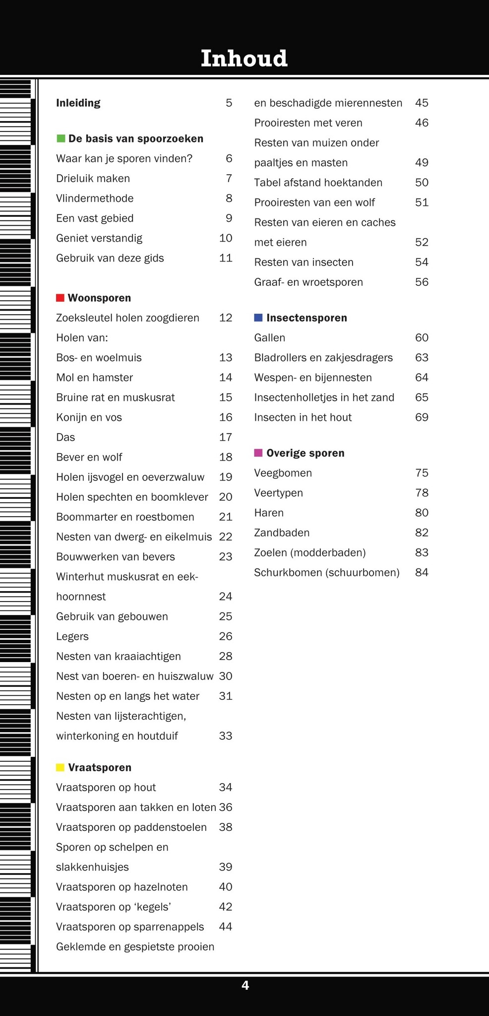 Weylin Veldgids Overige Sporen van West-Europese Dieren