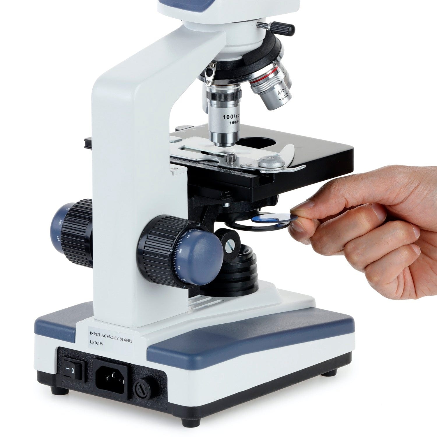 AmScope T120 Series LED Trinocular Compound Microscope