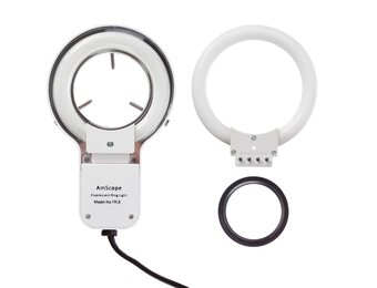 AmScope 8W Microscoop Fluorescentie Ringverlichting