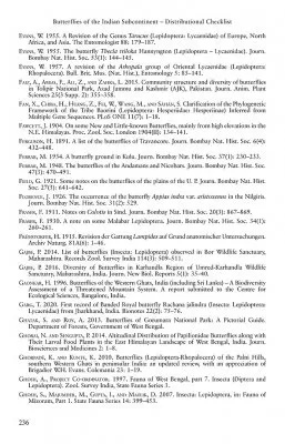 Butterflies of the Indian Subcontinent - Distributional Checklist