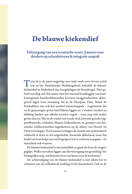 Jodelende wulpen & keukentafels - Landbouw door vogelogen