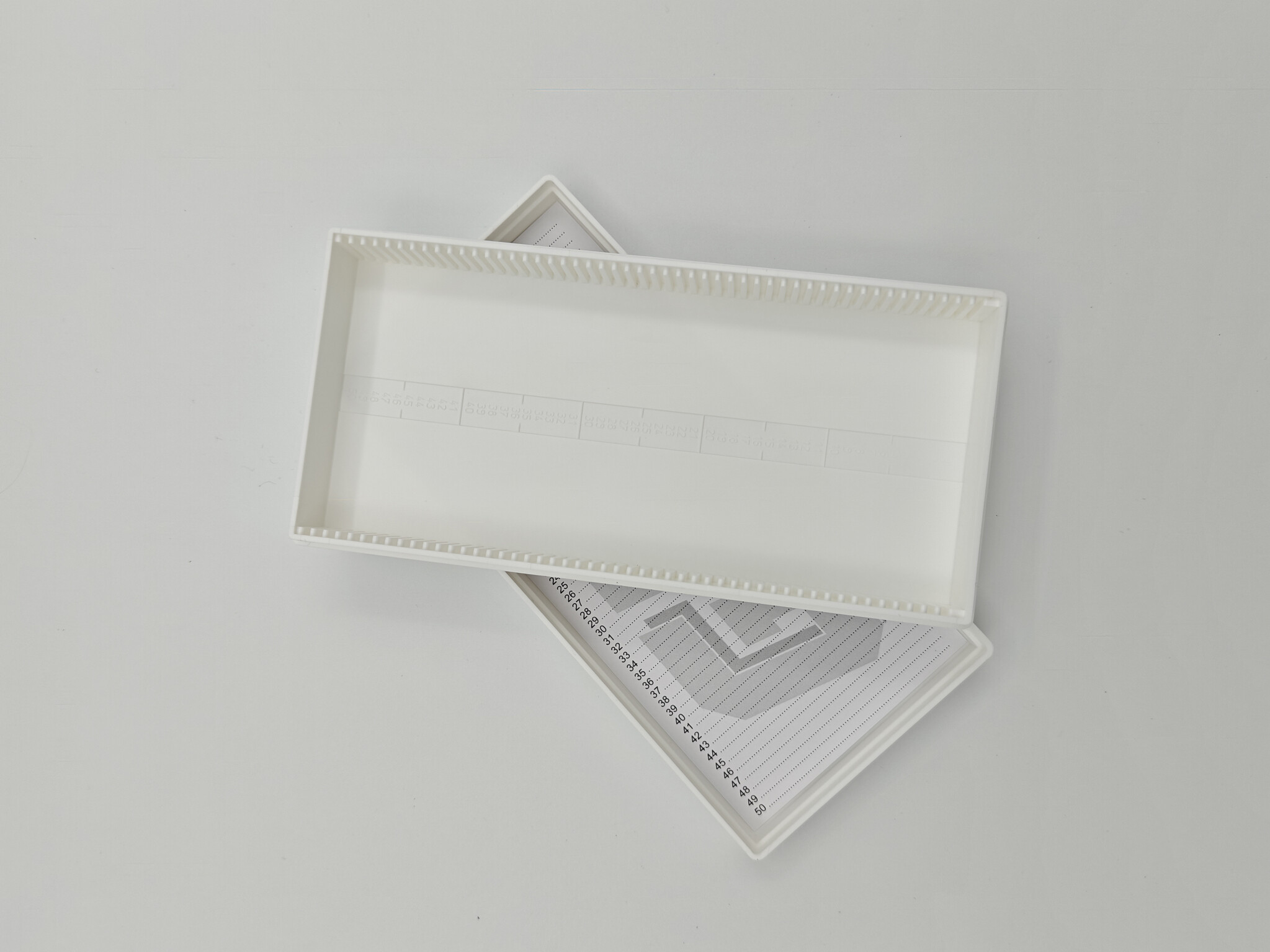 Microscope Slide Box Plastic for 50 slides (76 x 26 mm)