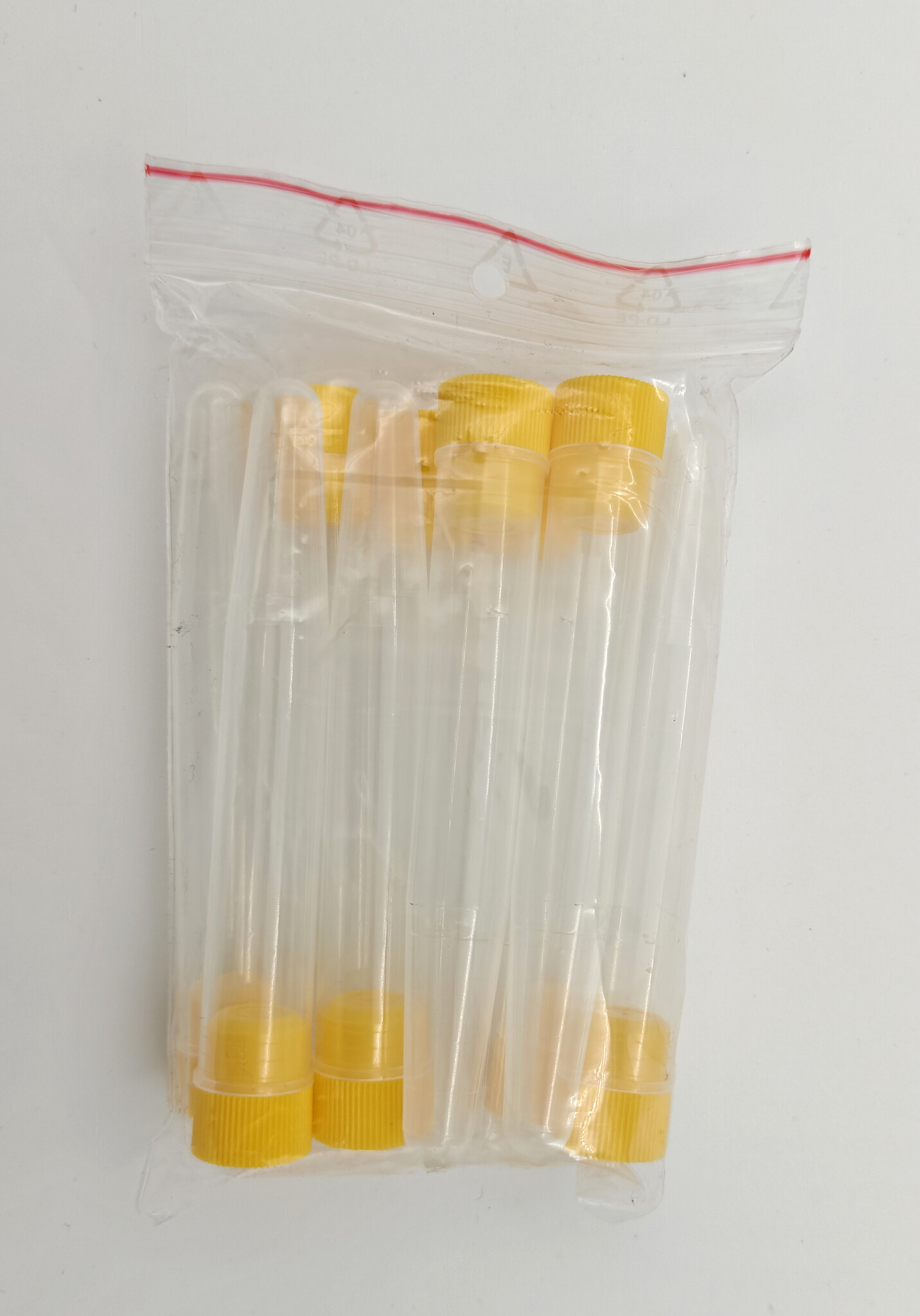 Plastic Reageerbuis met stop