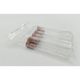 Glass test tubes with rubber lid