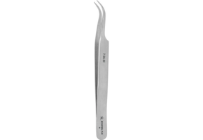 Excelta Curved Precision Tweezer, Stainless Steel, 114 mm