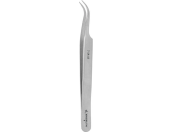 Excelta gebogen precisiepincet, RVS, 114 mm