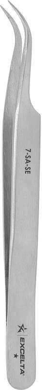 Excelta Curved Precision Tweezer, Stainless Steel, 114 mm