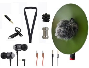 BirdFox BirdMic Pro Pakket – Parabool Microfoon met Audio-interface