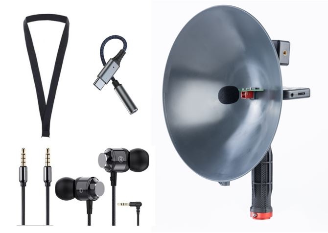 BirdFox BirdMic One Pakket – Parabool Microfoon met Audio-interface