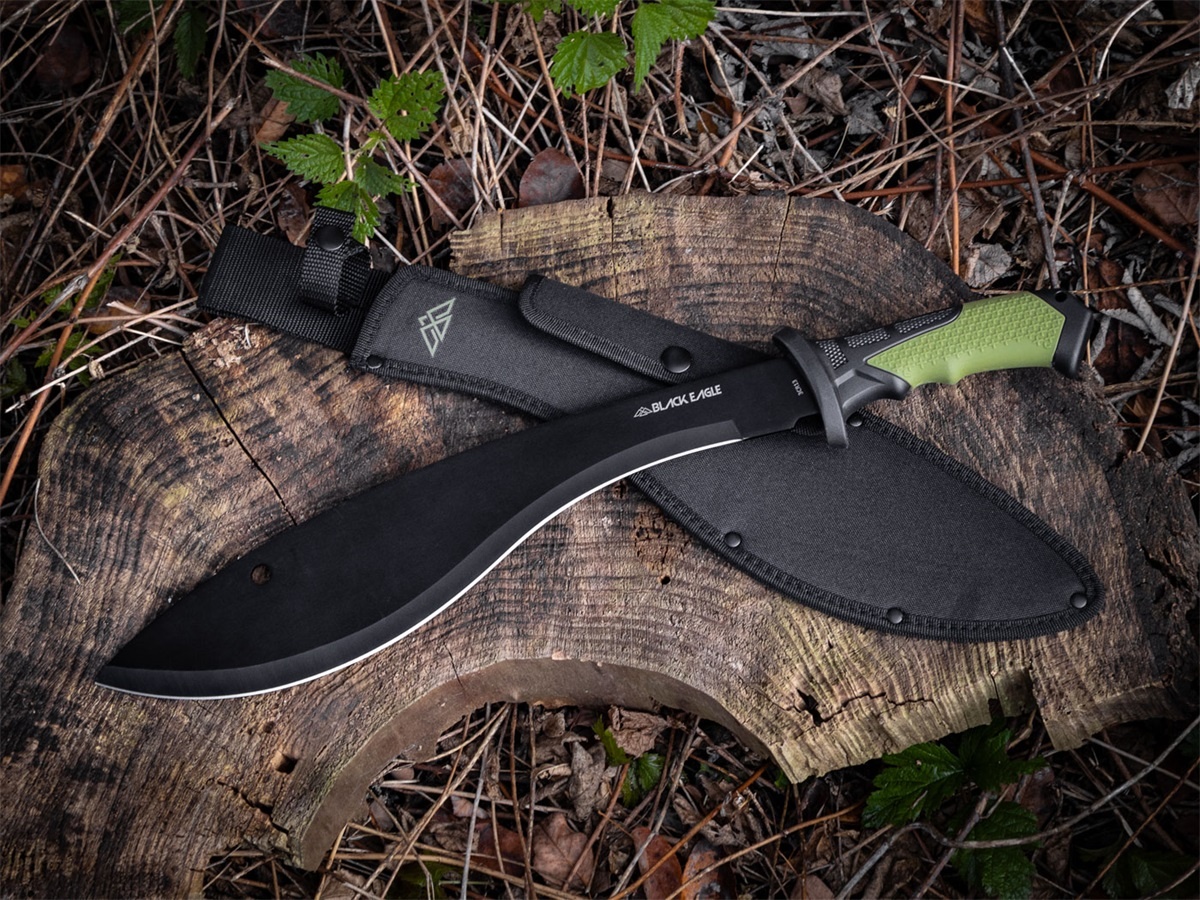 Black Eagle Chitwan Forest Green Kukri Mes