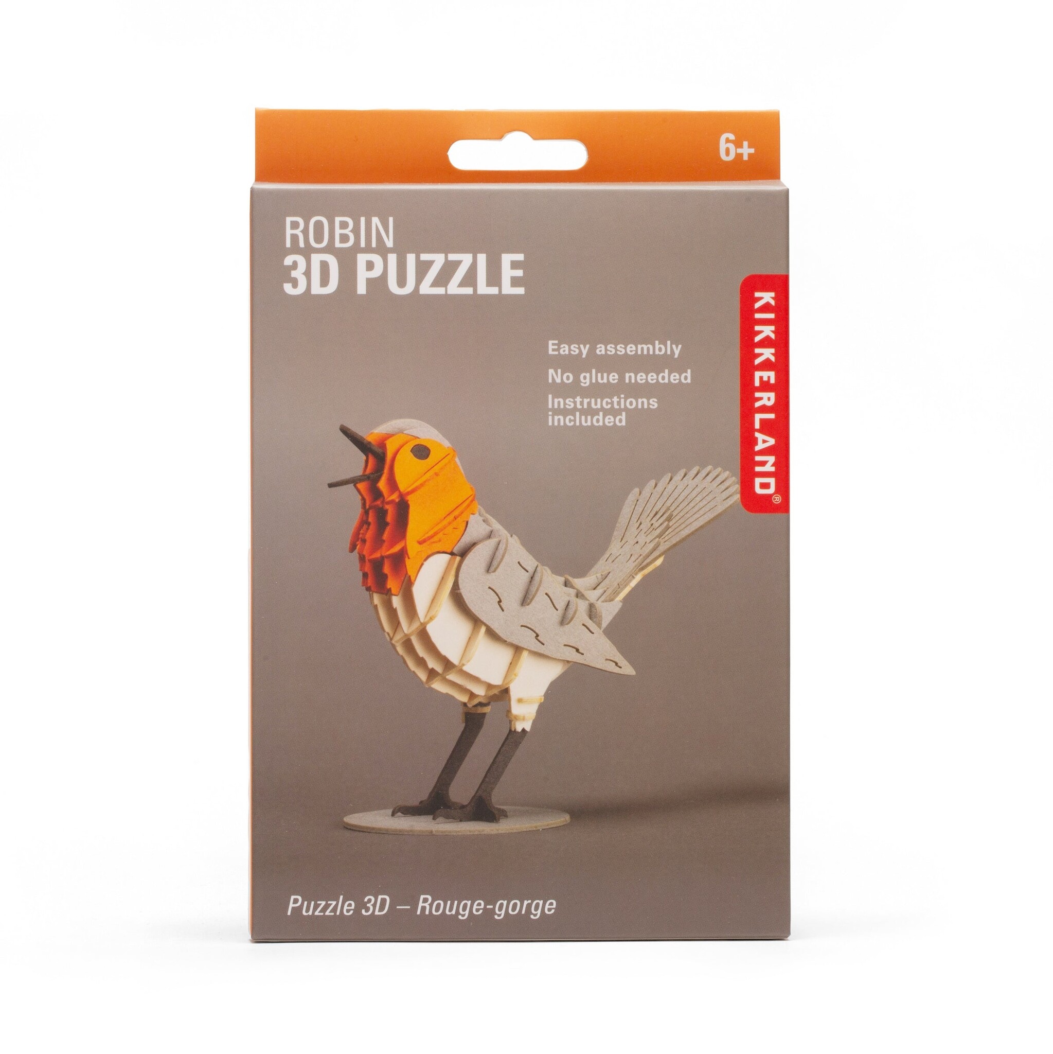 Kikkerland 3D-Puzzle Robin