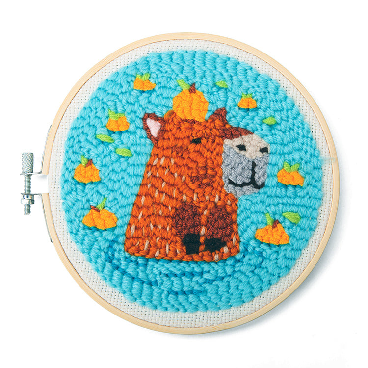 Kikkerland Capybara Punch Needle Kit