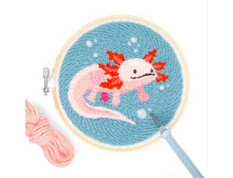 Kikkerland Axolotl Needle Borduurset