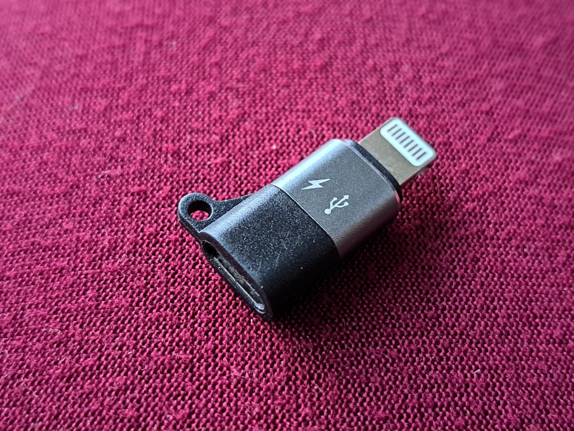 Vleermic Lightning adapter voor iPhone