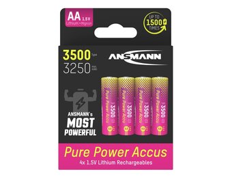 Ansmann Pure Power Li-Ion Oplaadbare AA batterij type 3500