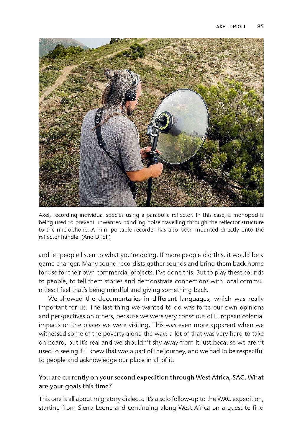 Perspectives on Wildlife Sound Recording - An Overview of Modern Practice