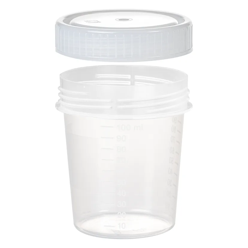 Sarstedt Potje met wit deksel 100ml (per stuk)
