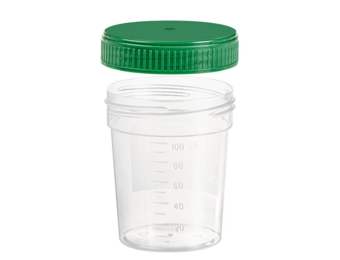 Sarstedt Potje met groen deksel 100ml (per stuk)