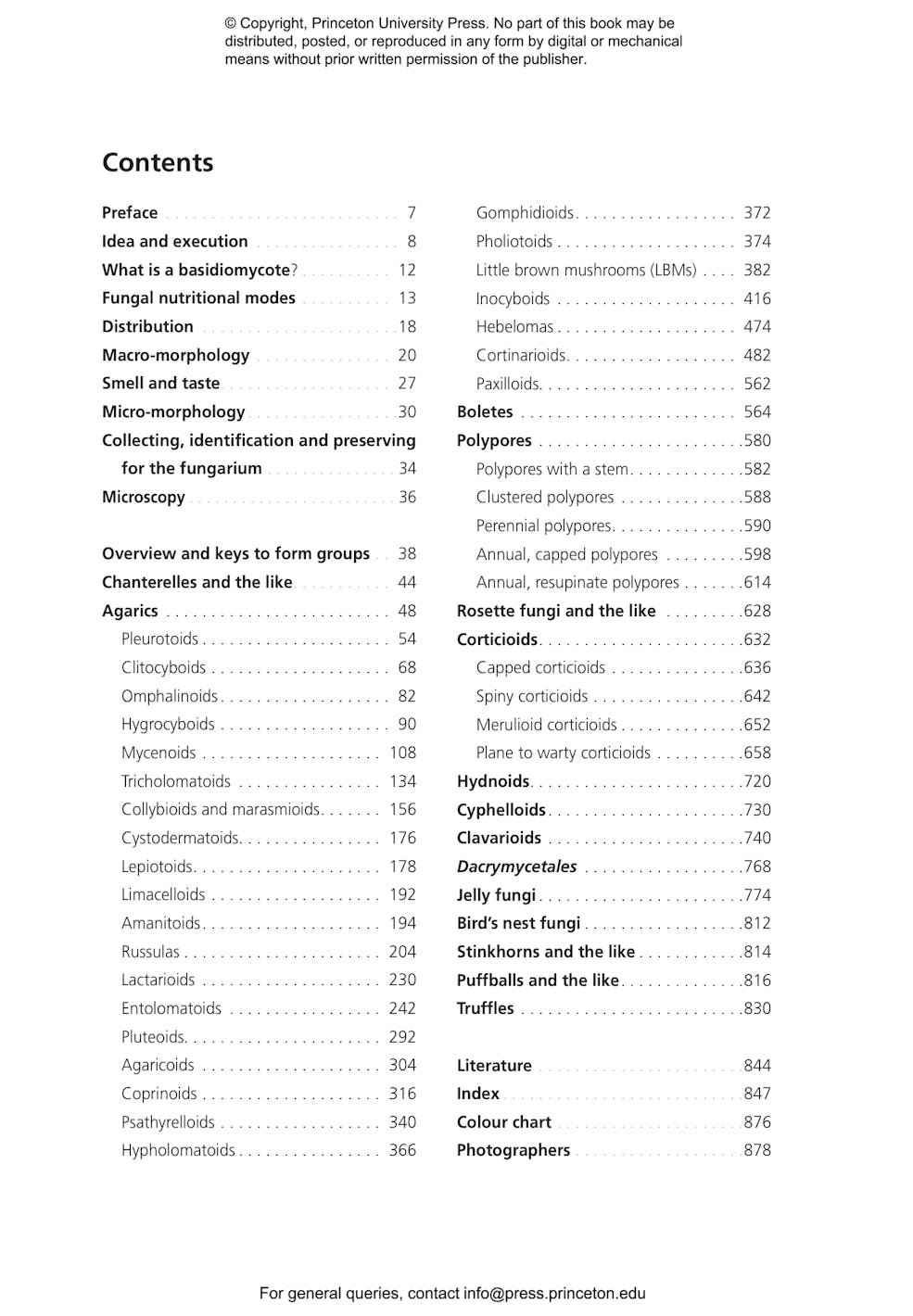 Fungi of Temperate Europe: Keys to the Basidiomycotes