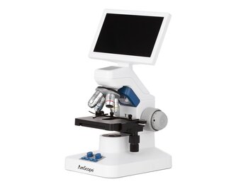 AmScope Full HD 7" digitale samengestelde microscoop met grof- en fijnafstelling