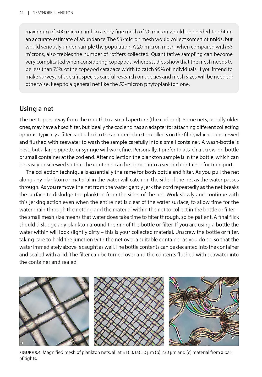 Seashore Plankton - A Practical Introduction to Biology and Identification