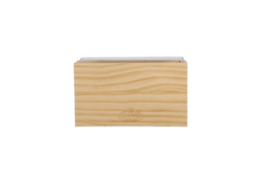 Houten wortel kijk-kweek-bak
