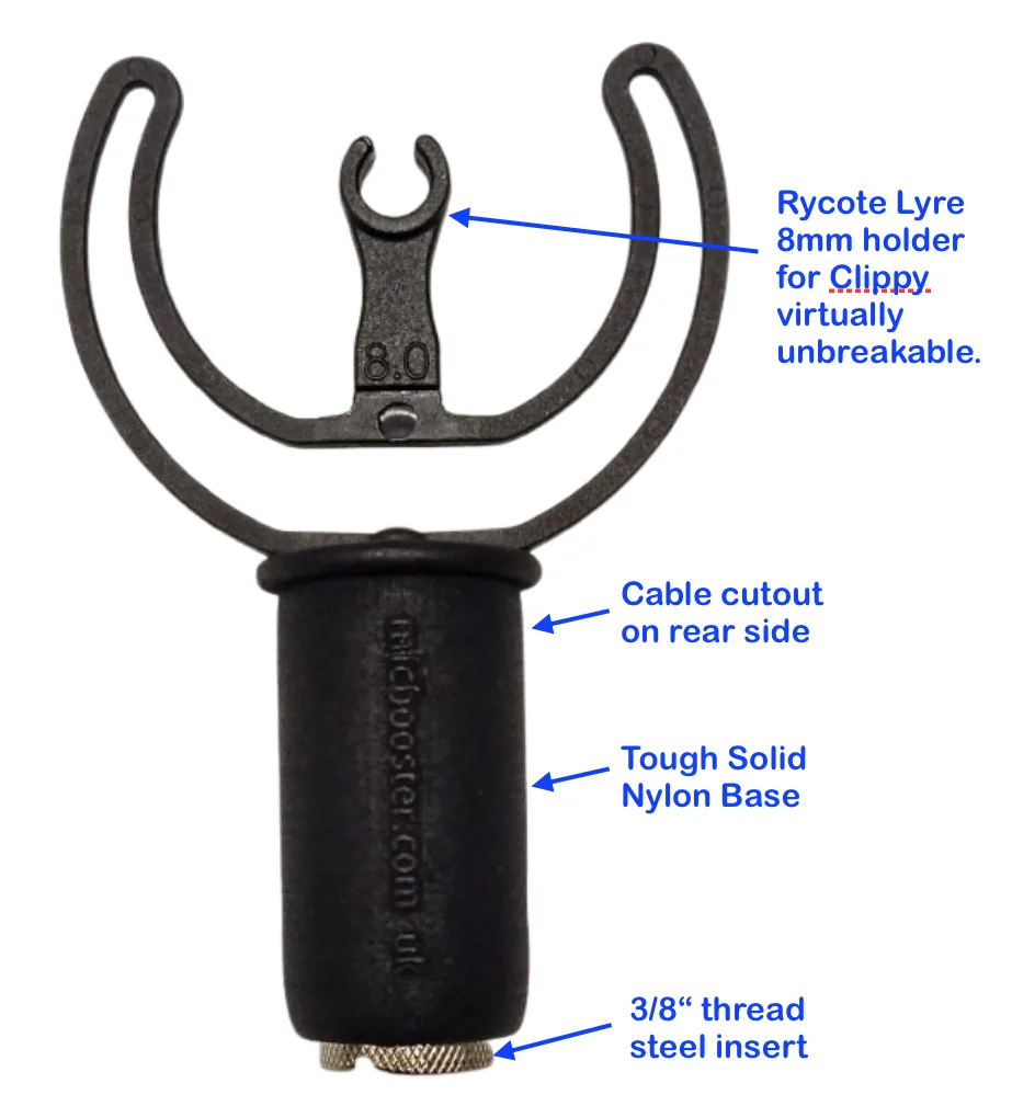 BBG Lyre Adapter for Clippy microphone (25 mm)