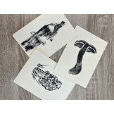 Postkarten Pilz-Prints – 3er-Set